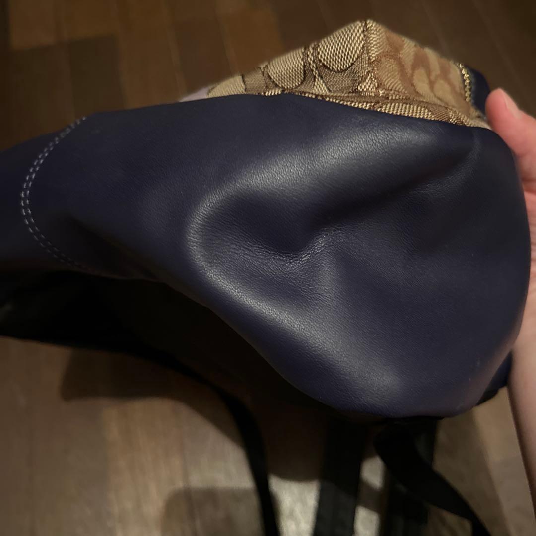 COACH 紫 リュック