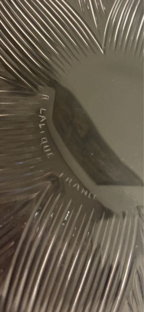 ルネ・ラリック　ロータス LOTUS 皿 , Rene-Lalique 1923