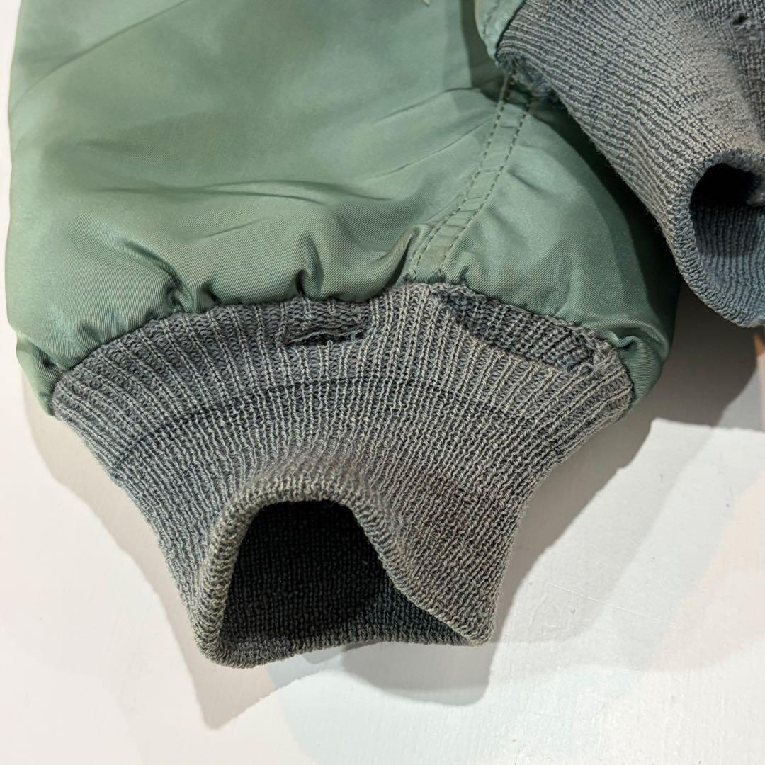 ALPHA INDUSTRIES MA-1 フライトジャケット リブダメージ S