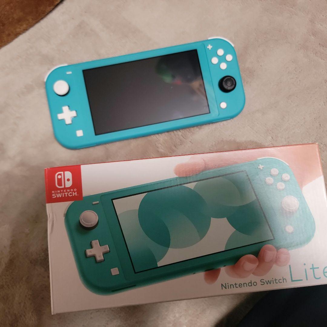 Nintendo Switch Lite ターコイズ 本体 充電器欠 ケース付き - メルカリ