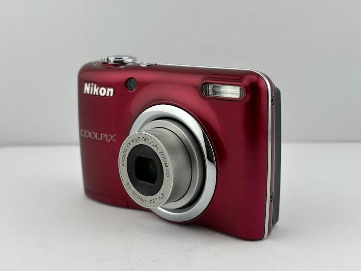 ☆極上美品☆ニコン NIKON COOLPIX L23 レッド☆メモリーカード付