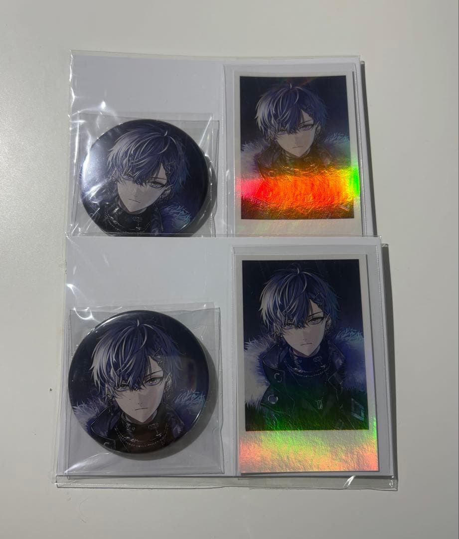 にじさんじ Dytica 小柳ロウ 2024誕生日グッズ 缶バッジチェキ風カード