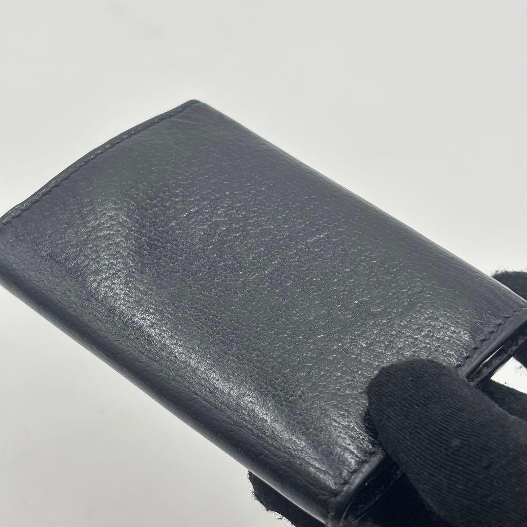 GUCCI グッチ マーモントGG レザー 6連 キーケース 鍵入れ ブラック