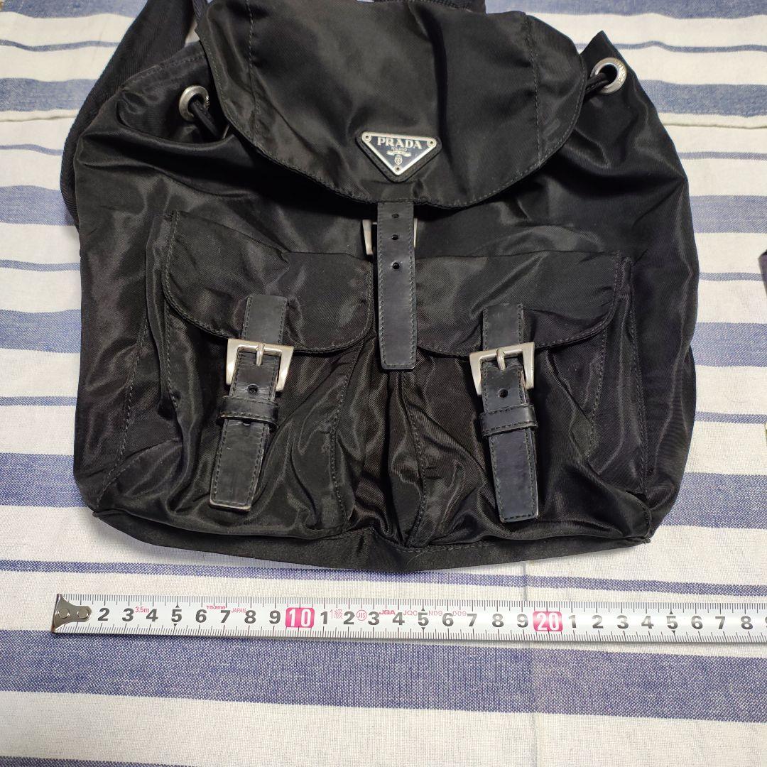 PRADA ブラック ナイロン ミニバックパック