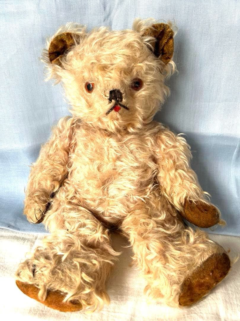 フレンチ ヴィンテージ アンティークベアー モヘア フランス - メルカリ