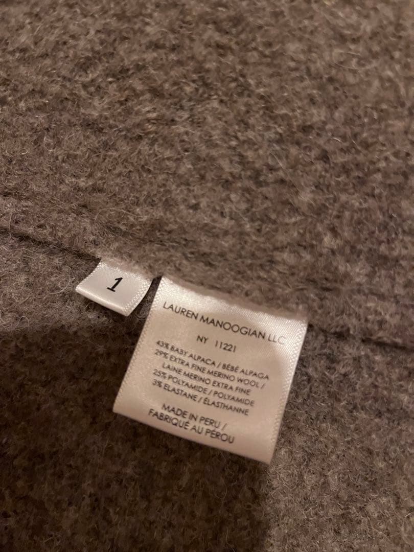 LAUREN MANOOGIAN｜DOUBLE FACE COAT