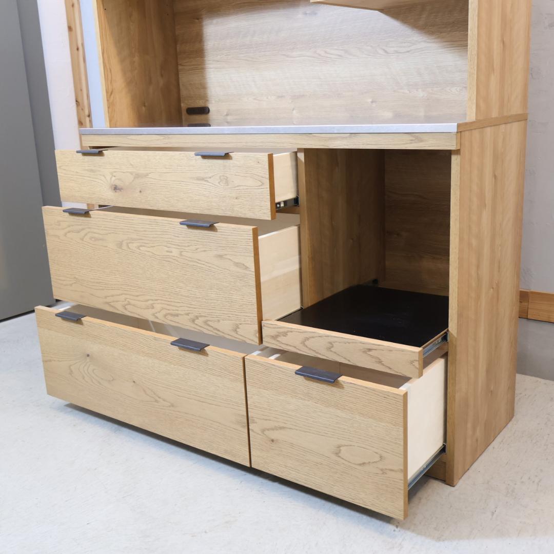 unico ウニコ ADDAY アディ オーク材 キッチンボード レンジ 食器棚