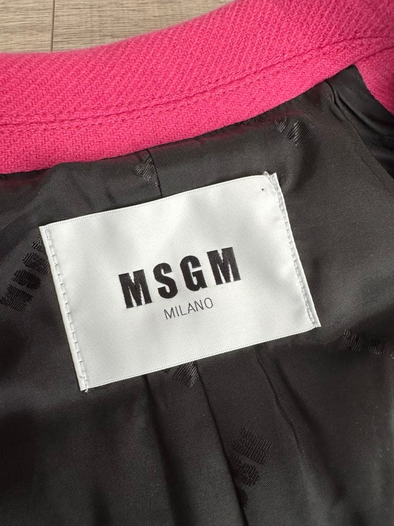 美品★ MSGM　コート　ピンク　エムエスジーエム