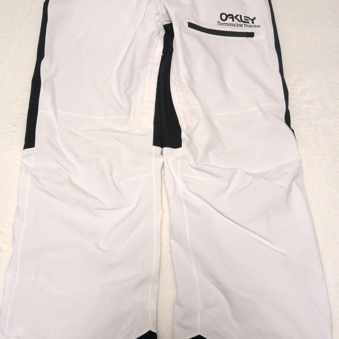 OAKLEY スノーボード ウェア TNPシェル ビブパンツ 黒×白 M