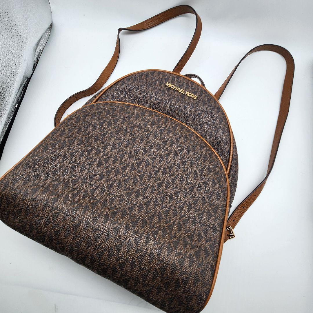 【極美品】マイケルコース アビー MKシグネチャー ミニリュック PVC