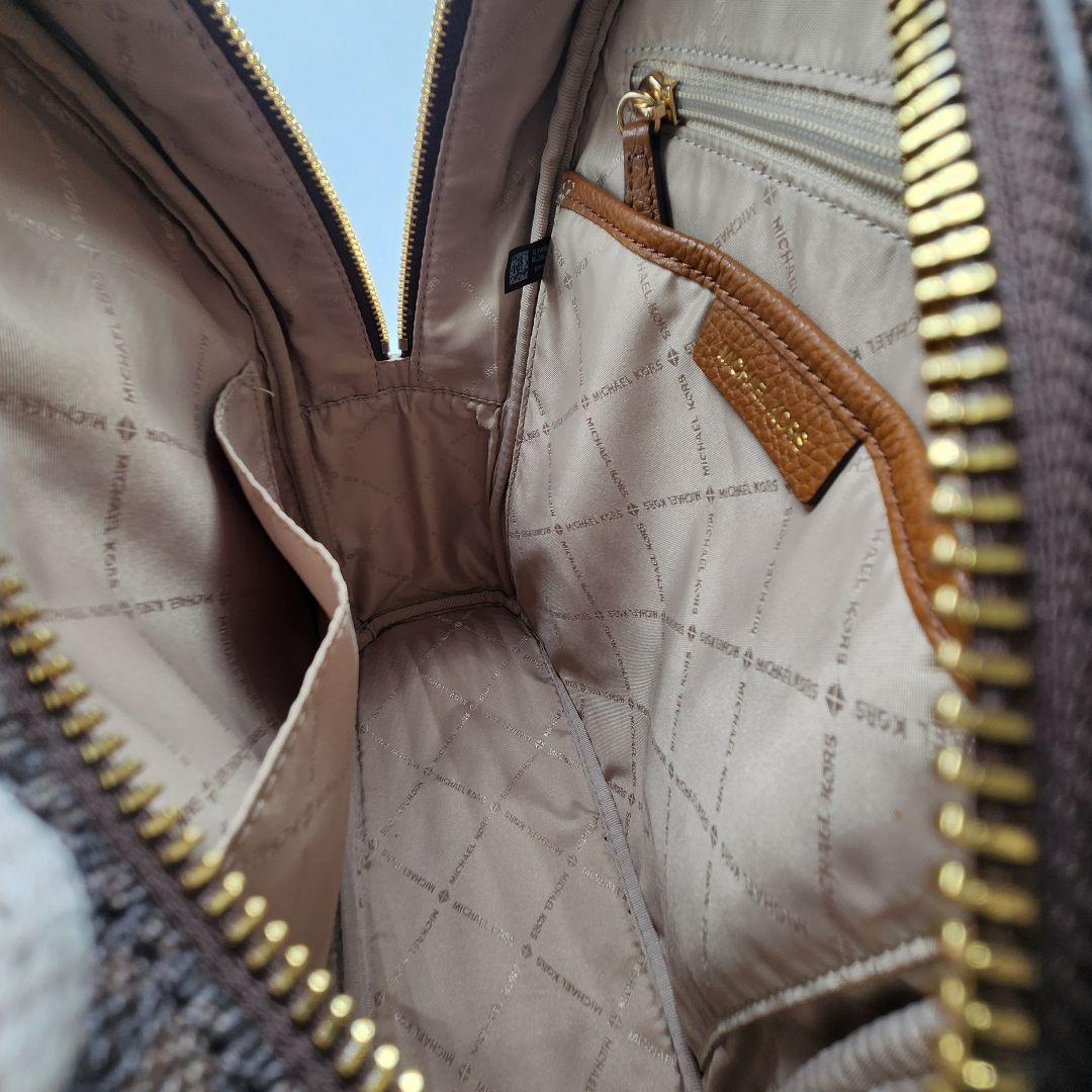 【極美品】マイケルコース アビー MKシグネチャー ミニリュック PVC