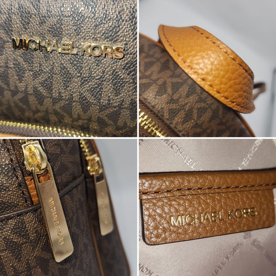 【極美品】マイケルコース アビー MKシグネチャー ミニリュック PVC