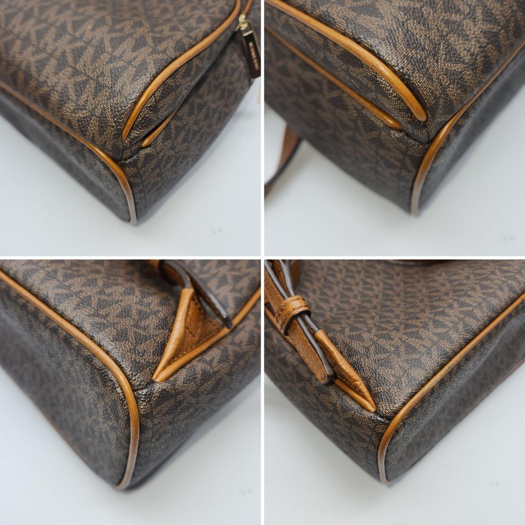 【極美品】マイケルコース アビー MKシグネチャー ミニリュック PVC