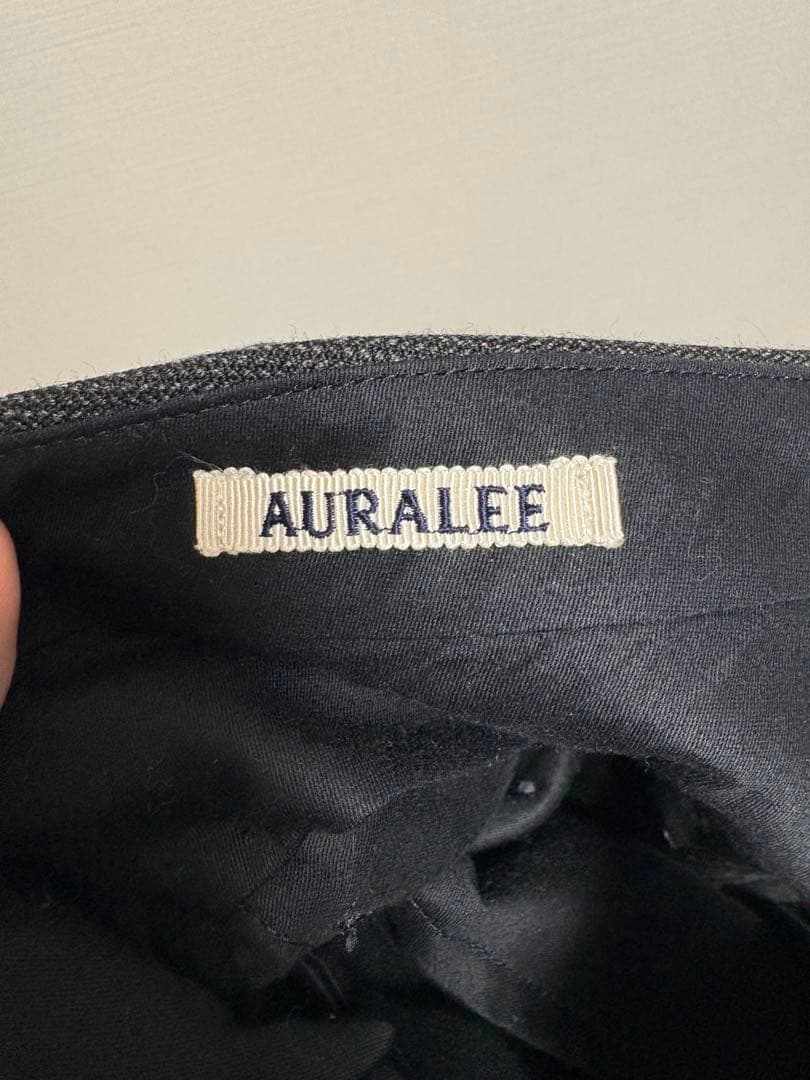 スーツ AURALEE BLUEFACED WOOL DOBBY SLACKS