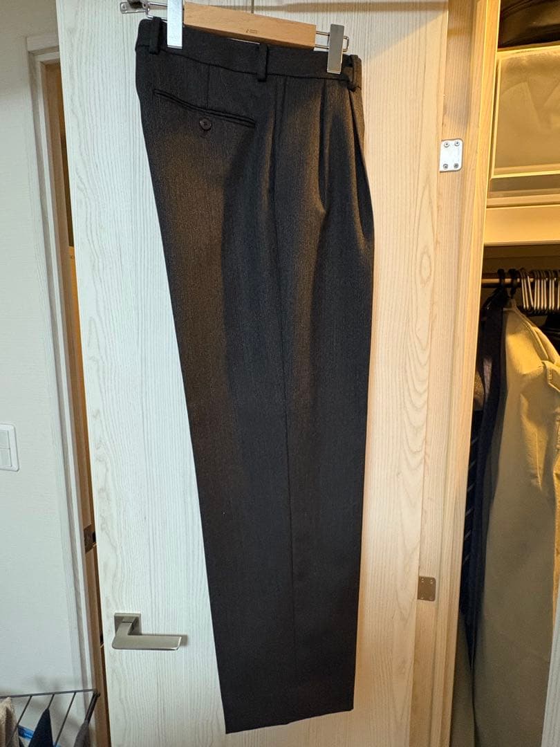 スーツ AURALEE BLUEFACED WOOL DOBBY SLACKS