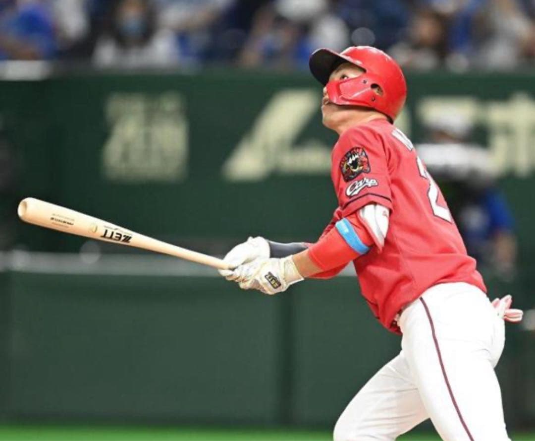 広島東洋カープ 中村奨成 実使用バット NPB印字有り /ゼット