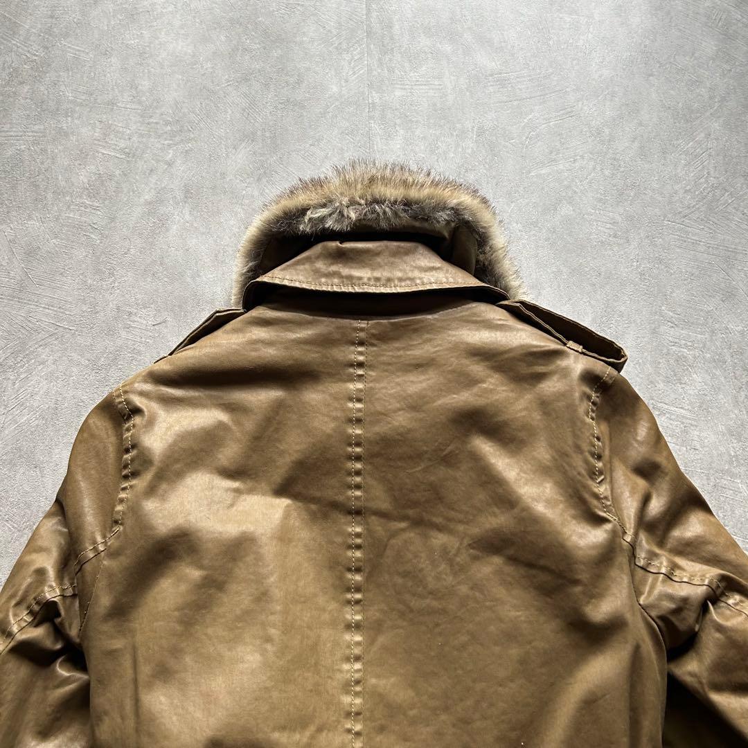 ジャケット・アウター archive diesel grunge fur jacket khaki