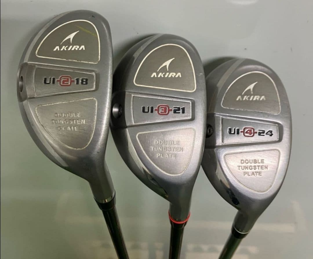 激レア！ AKIRA アキラ ユーティリティ 2/3/4UT 3本セット S