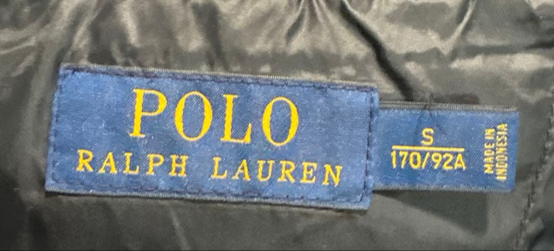 近年モデル　ラルフローレン　ダウンベスト　ビッグポニー 2way ブラック　黒