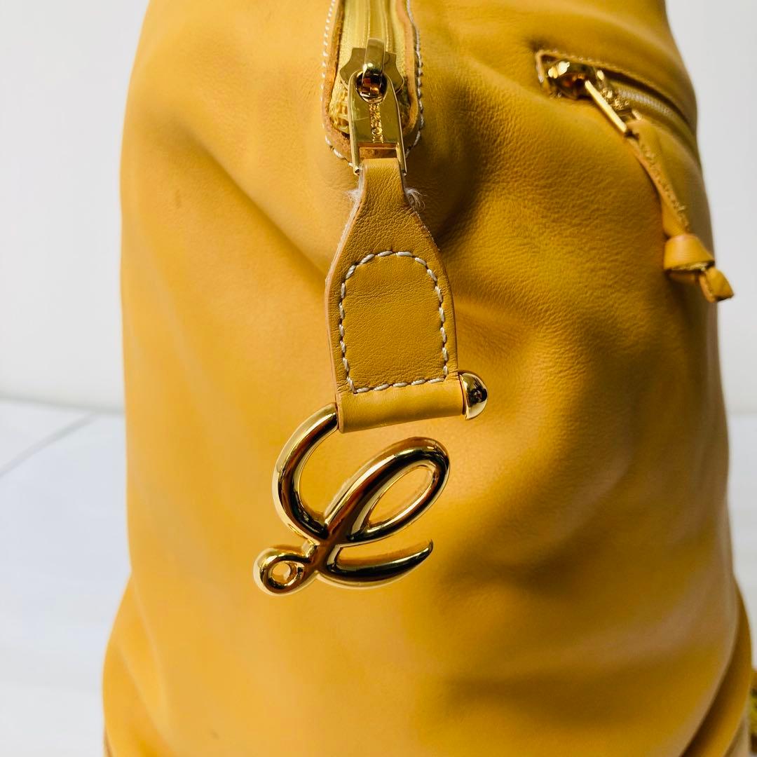 ケ*ン様 LOEWE ロエベ アントン ワンショルダーバッグ マスタード