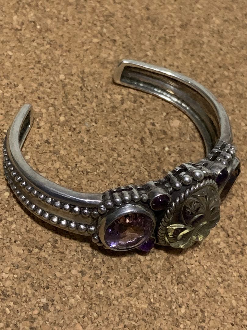 STEPHEN DWECK シルバーバングル（アバロンクォーツ・アメト