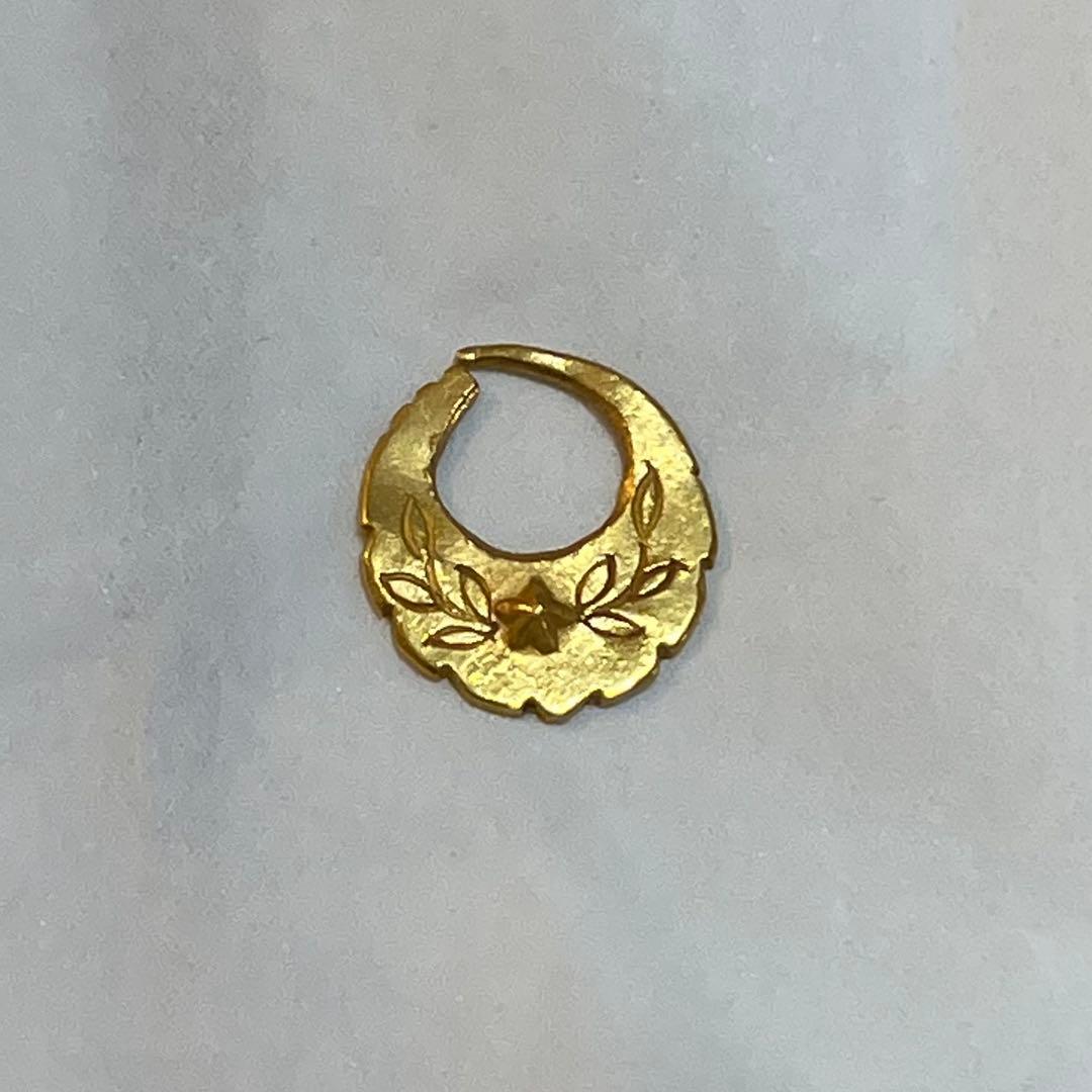 富*虎様 ビンゴブラザーズ　24Kピアス 星×月桂樹 右耳 ゴールド　岩本照Sn