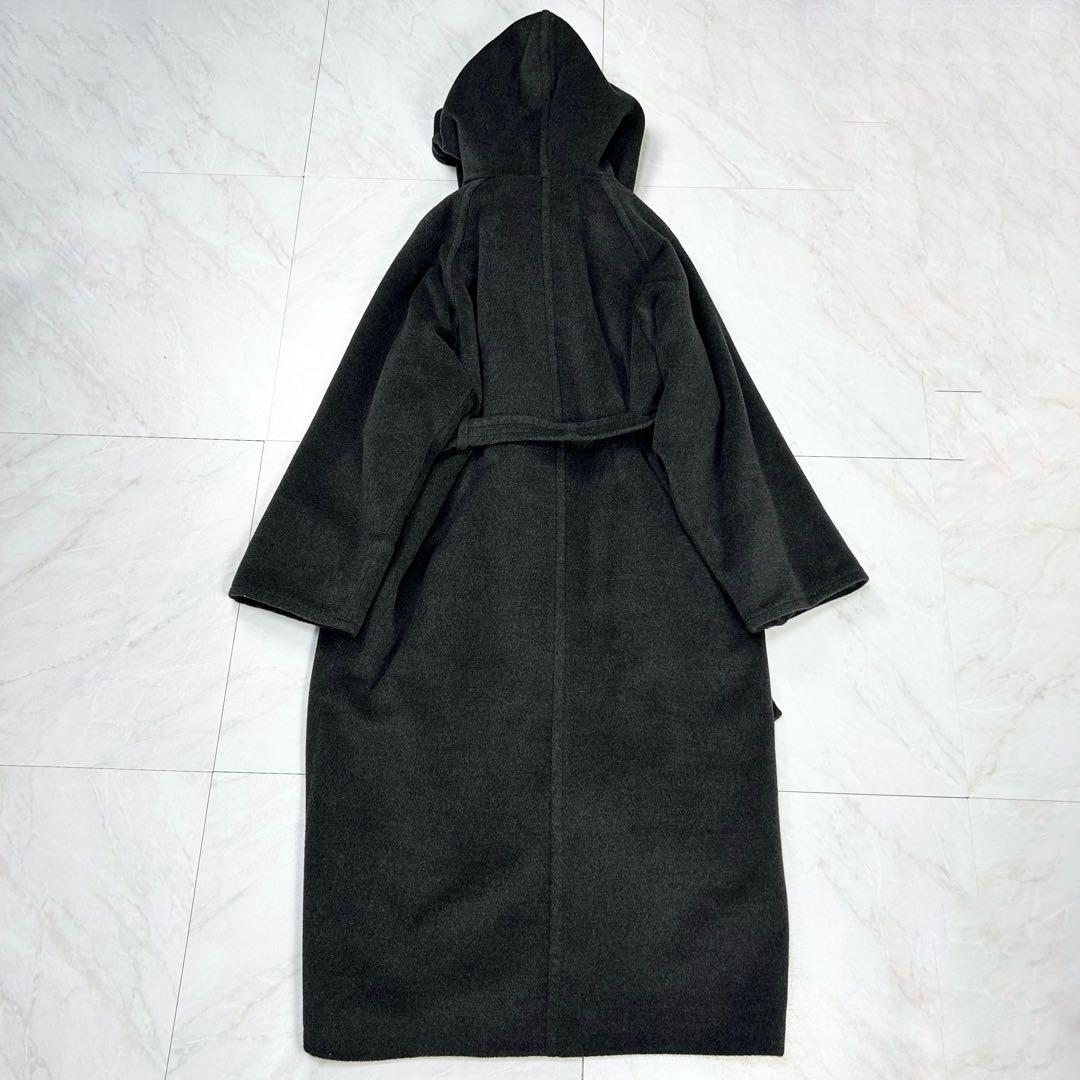 たぬたぬ様 マックスマーラ 白タグ カシミヤ混 ベルト フーデットコート