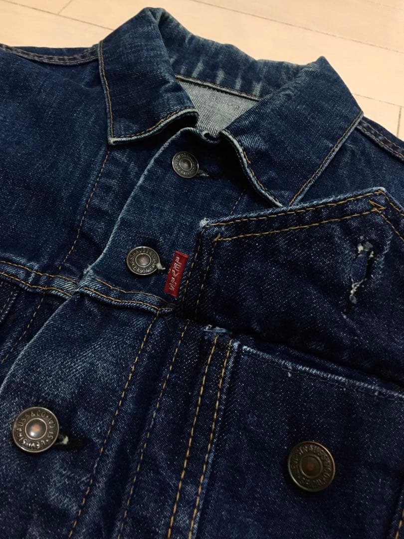 【3.4WASH】真紺 ビッグE 40-38 70505 60年代 リーバイス