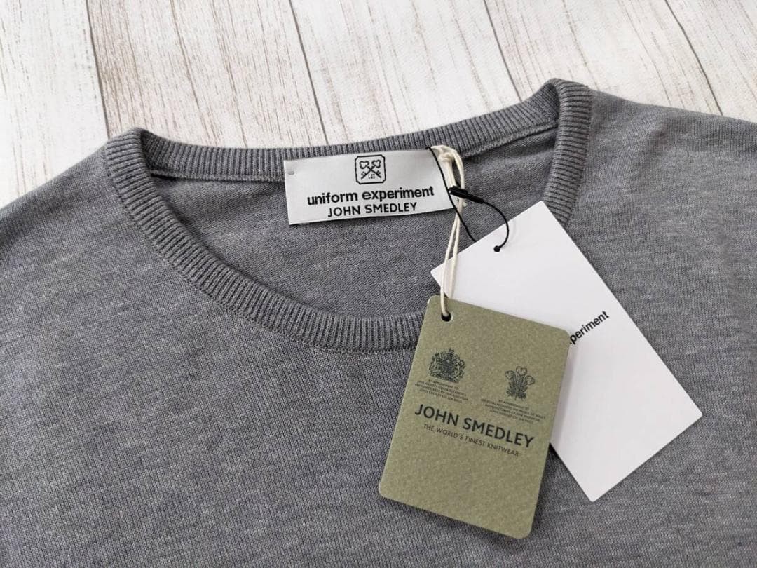 ユニフォームエクスペリメント×ジョンスメドレー/新品/ニットセーター/1621