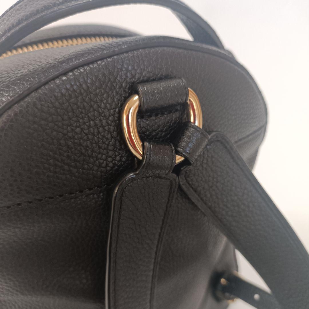 未使用に近い　COACH　ミニリュック　バックパック　ターンロック　シボ