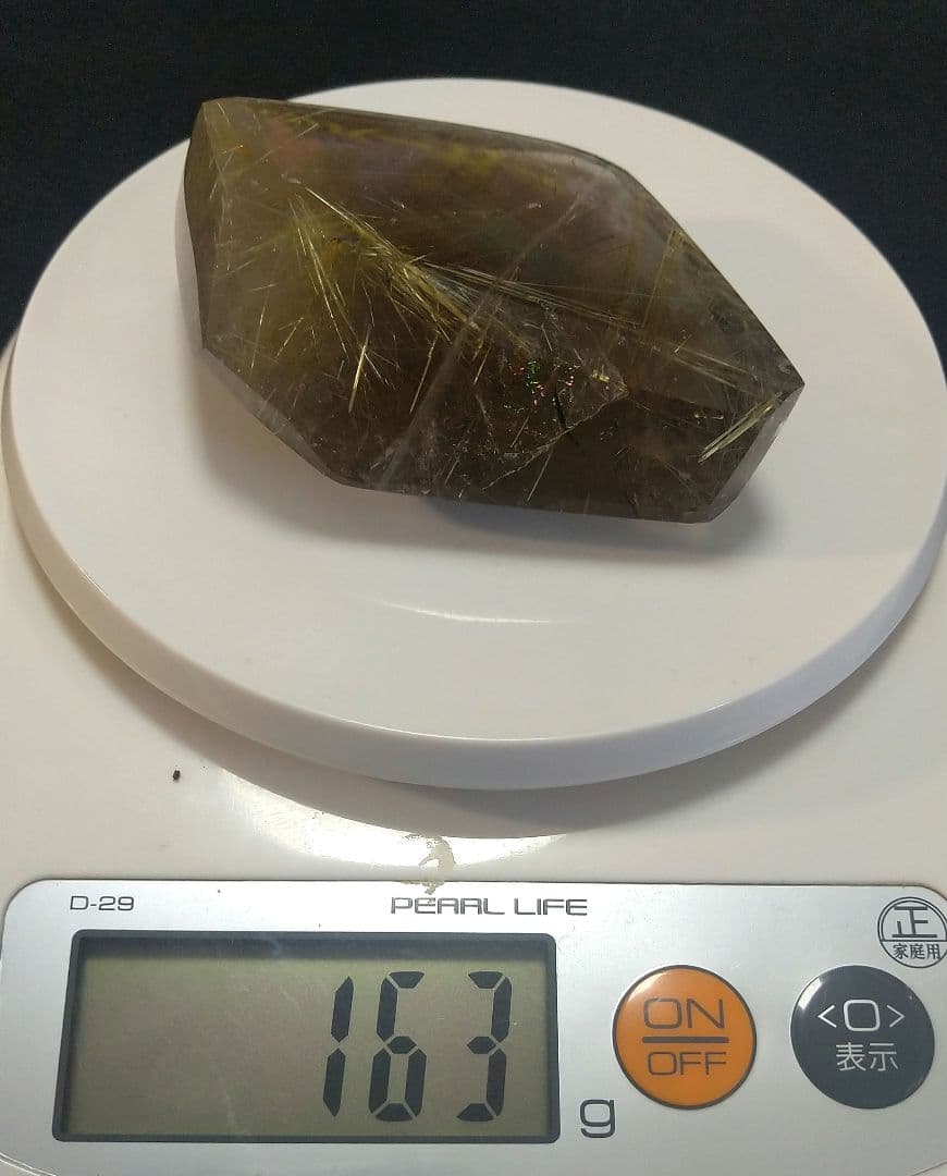 ★ゴールドルチル《原石》専用台座付き　置物　クラスター　天然石