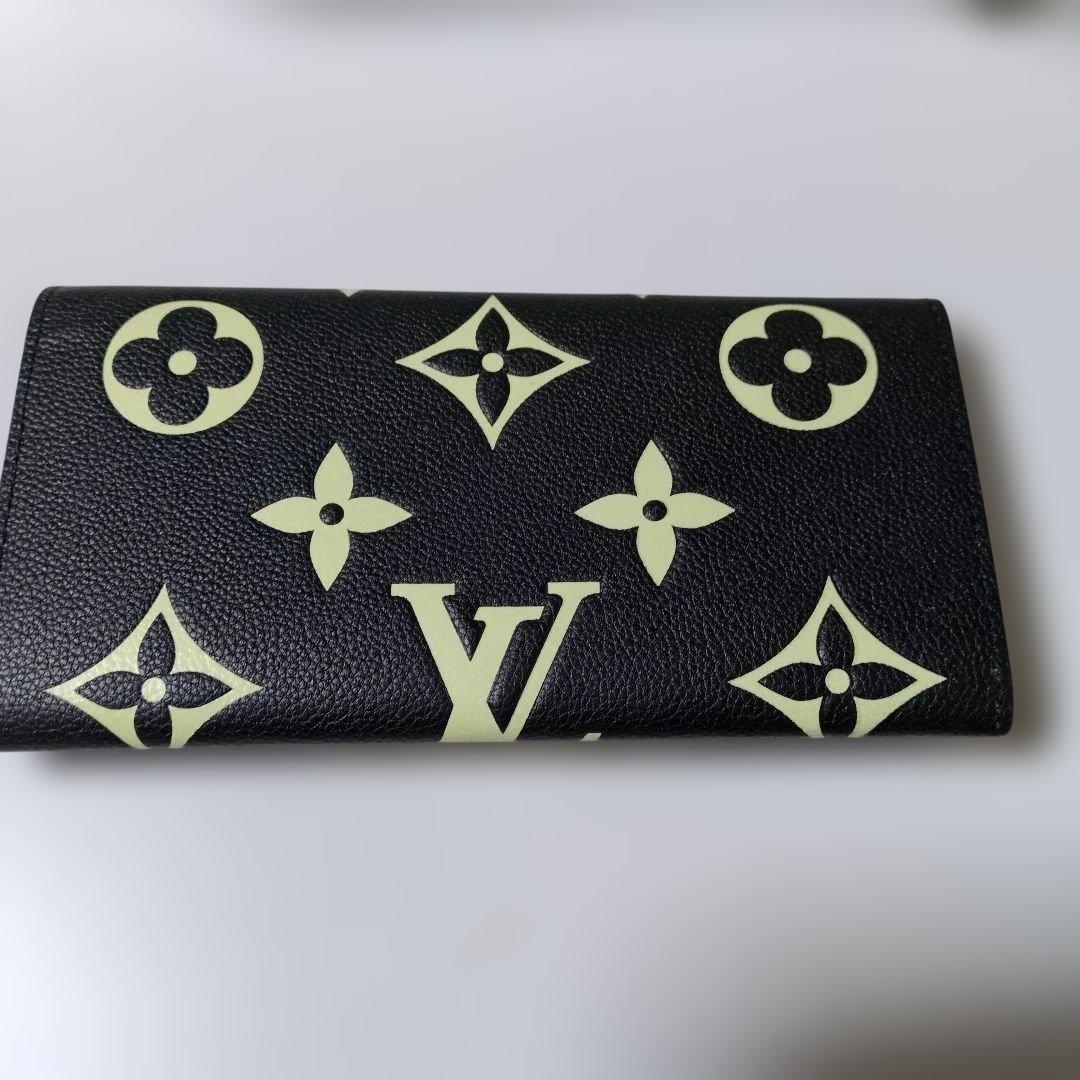 ゆ*り様 Louis Vuitton 長財布 黒/黄緑 モノグラム