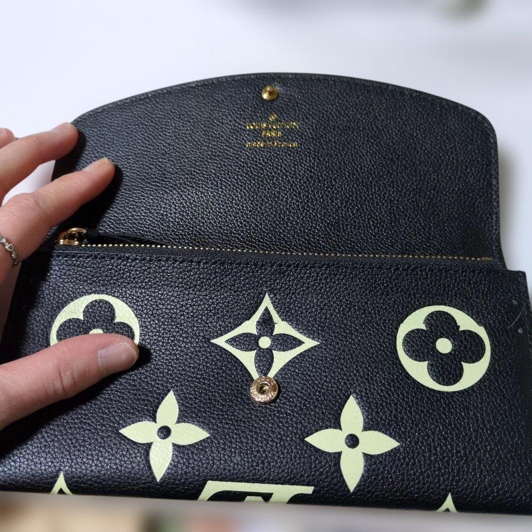 ゆ*り様 Louis Vuitton 長財布 黒/黄緑 モノグラム