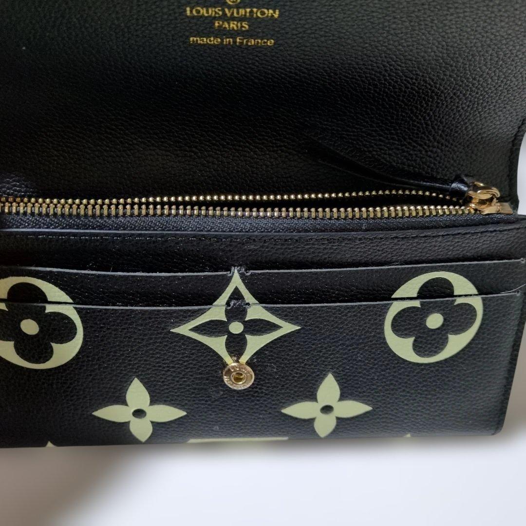 ゆ*り様 Louis Vuitton 長財布 黒/黄緑 モノグラム