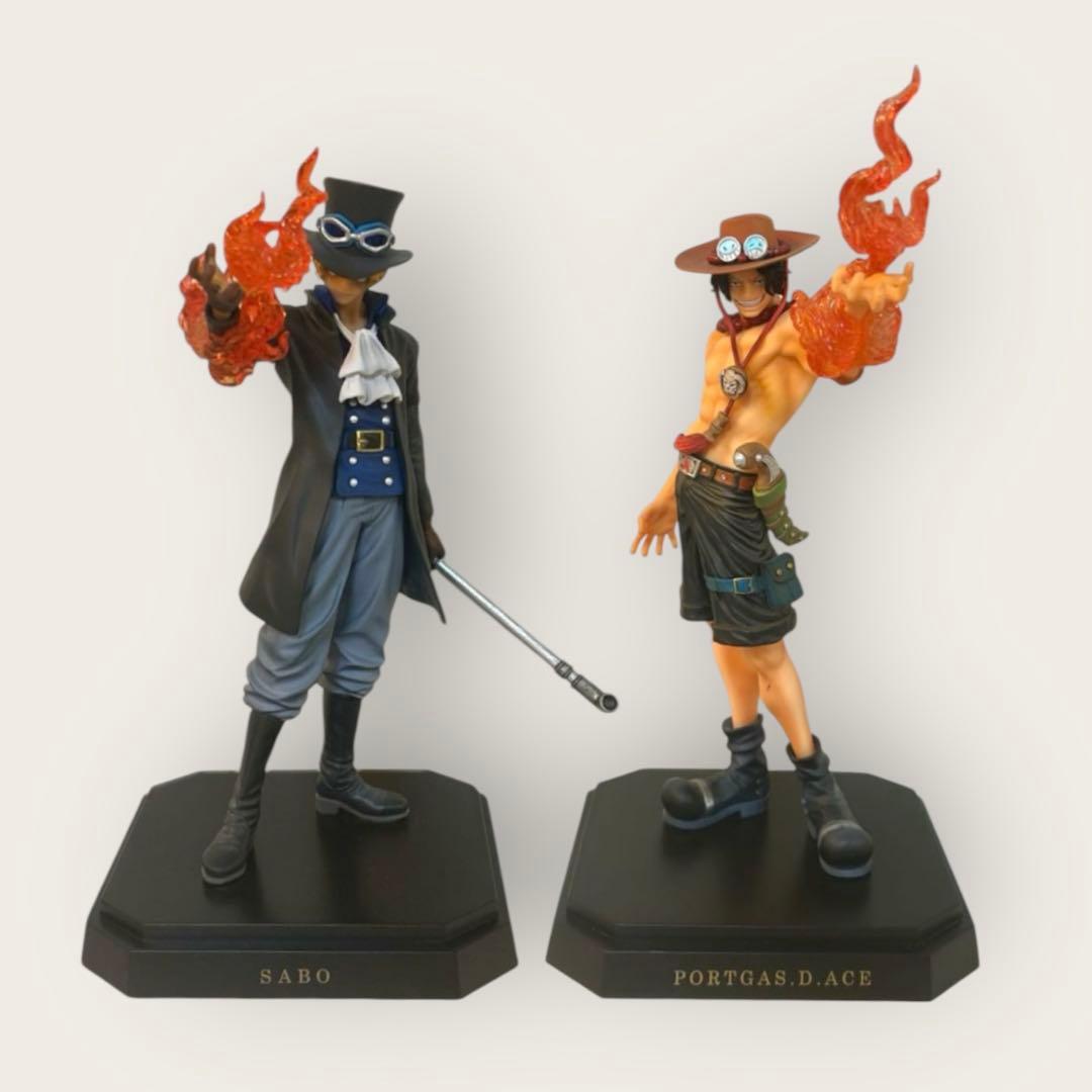ワンピース フィギュア 一番くじ エース サボ 2点 セット 熱き絆編 箱
