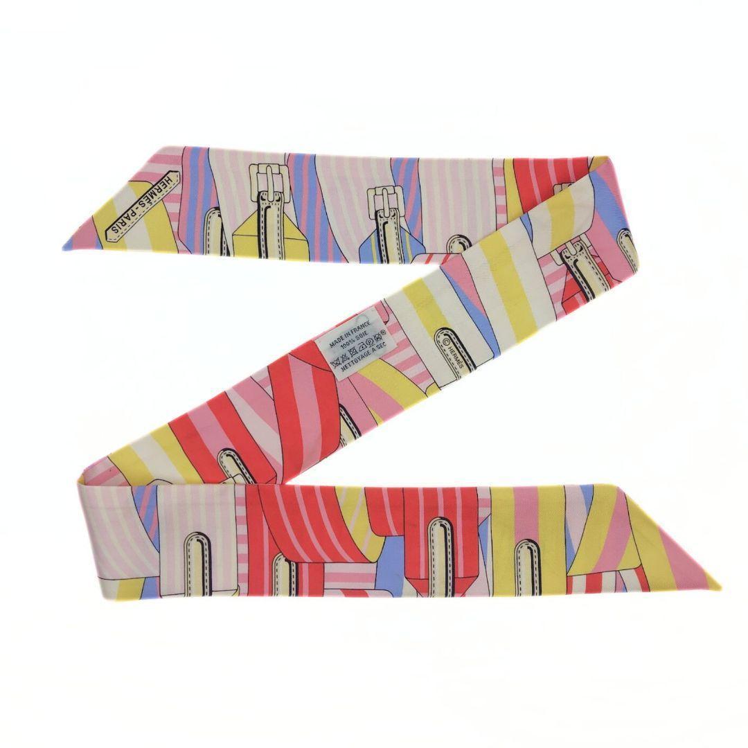 エルメス シルク Les Sangles サスペンダーベルト ツイリー