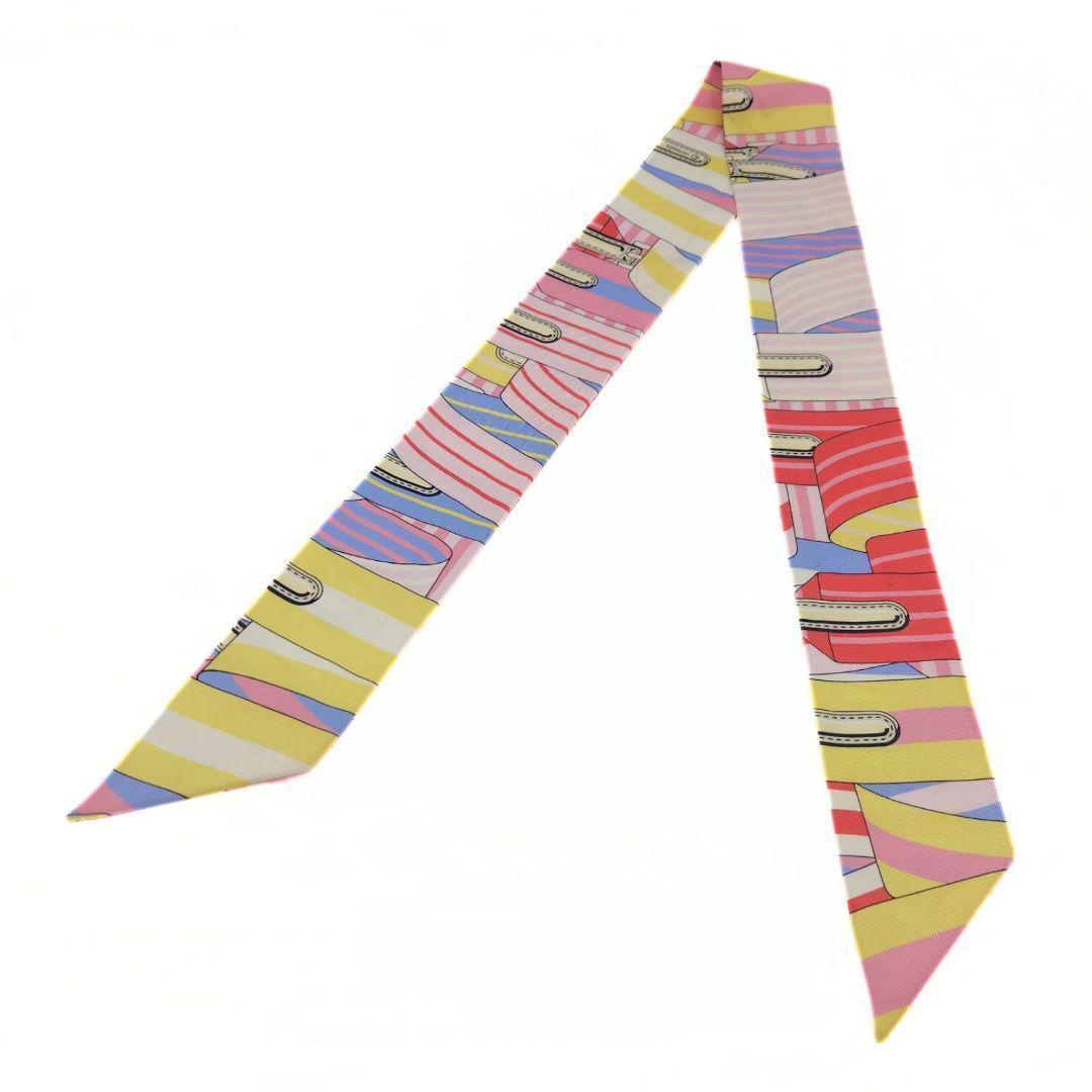 エルメス シルク Les Sangles サスペンダーベルト ツイリー