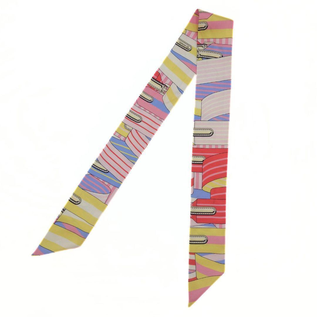 エルメス シルク Les Sangles サスペンダーベルト ツイリー