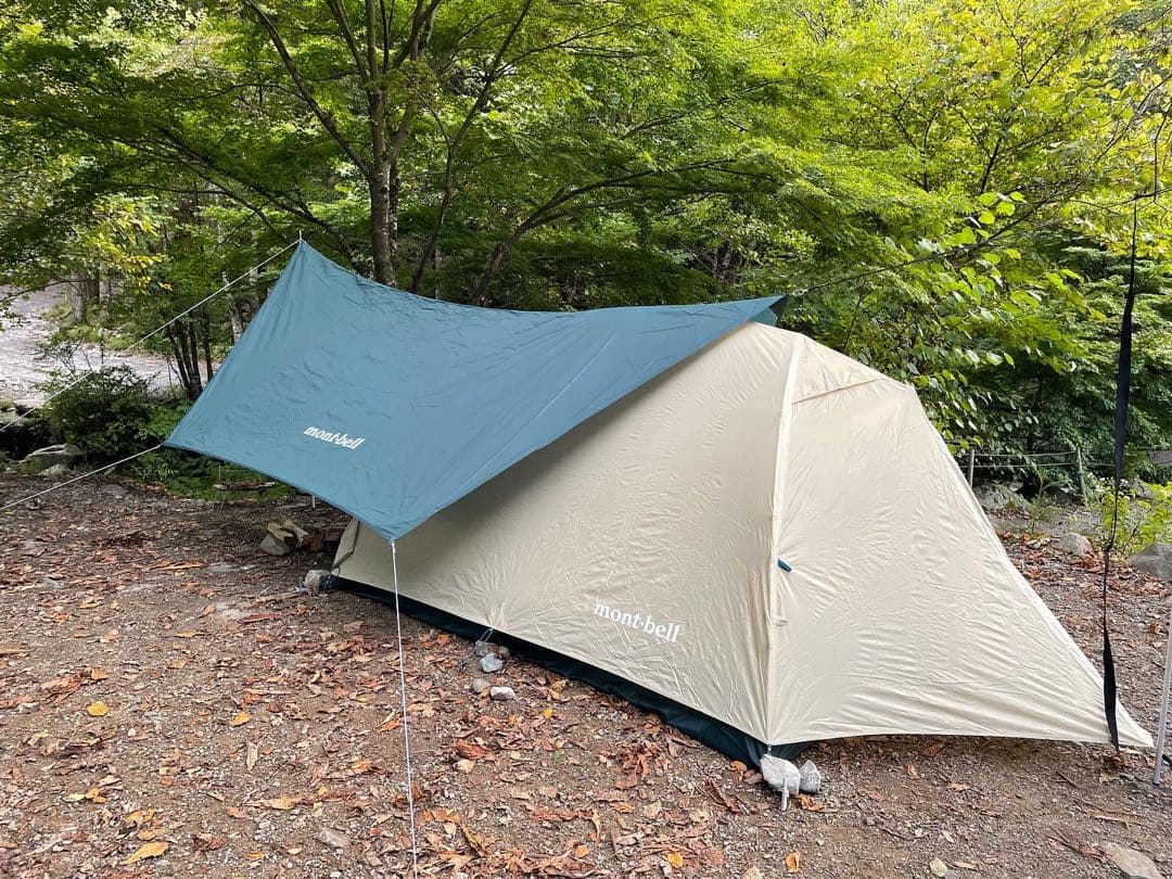 【タカタカ星人様】モンベル　ムーンライトテント2型【タープ付き】【状態良好】