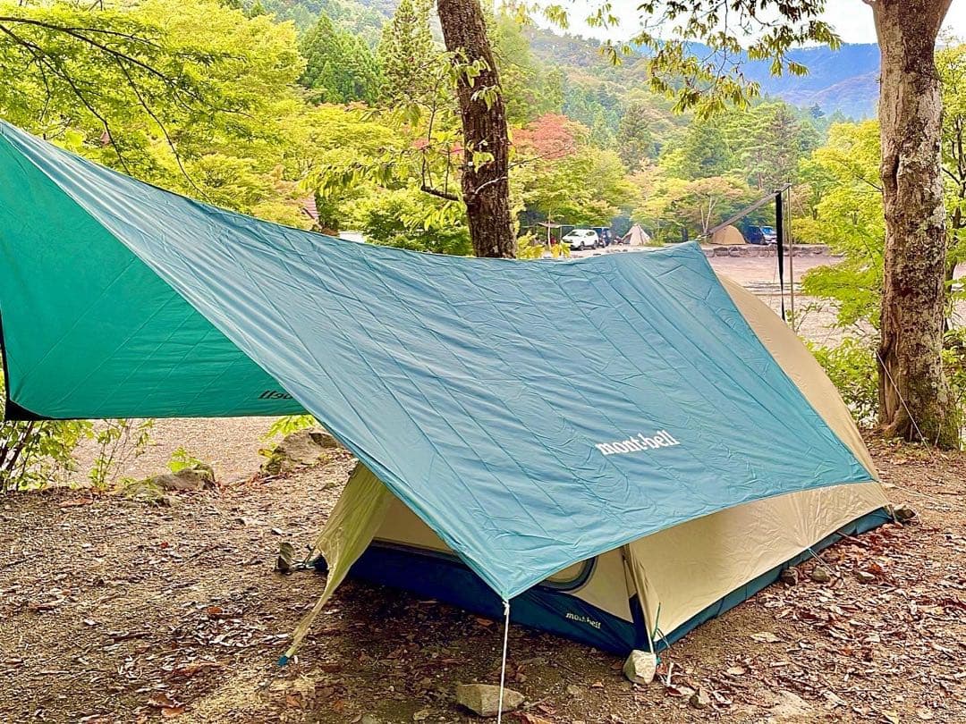 【タカタカ星人様】モンベル　ムーンライトテント2型【タープ付き】【状態良好】