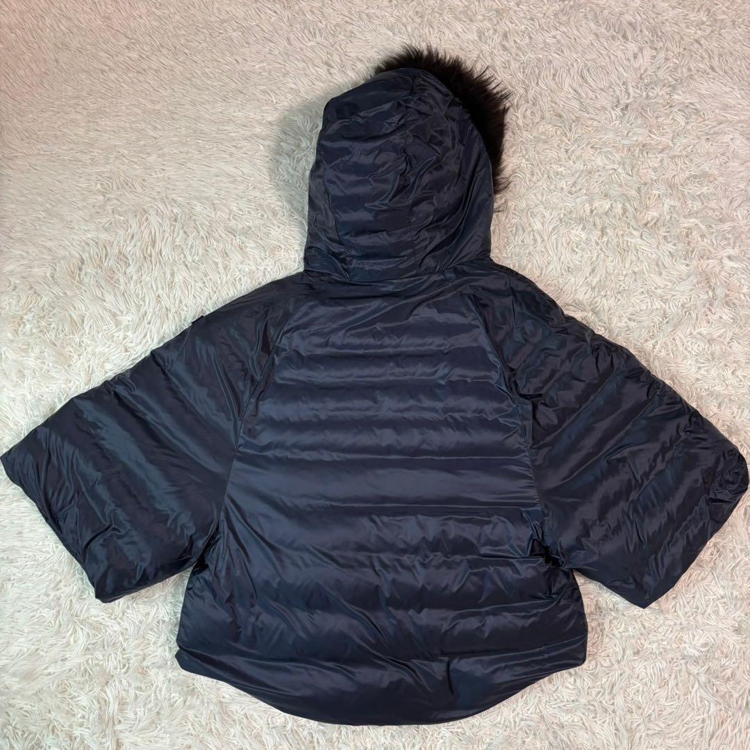 ✨未使用級 L✨タトラス ポンチョ マーレ リバーシブル 4way リアルファー