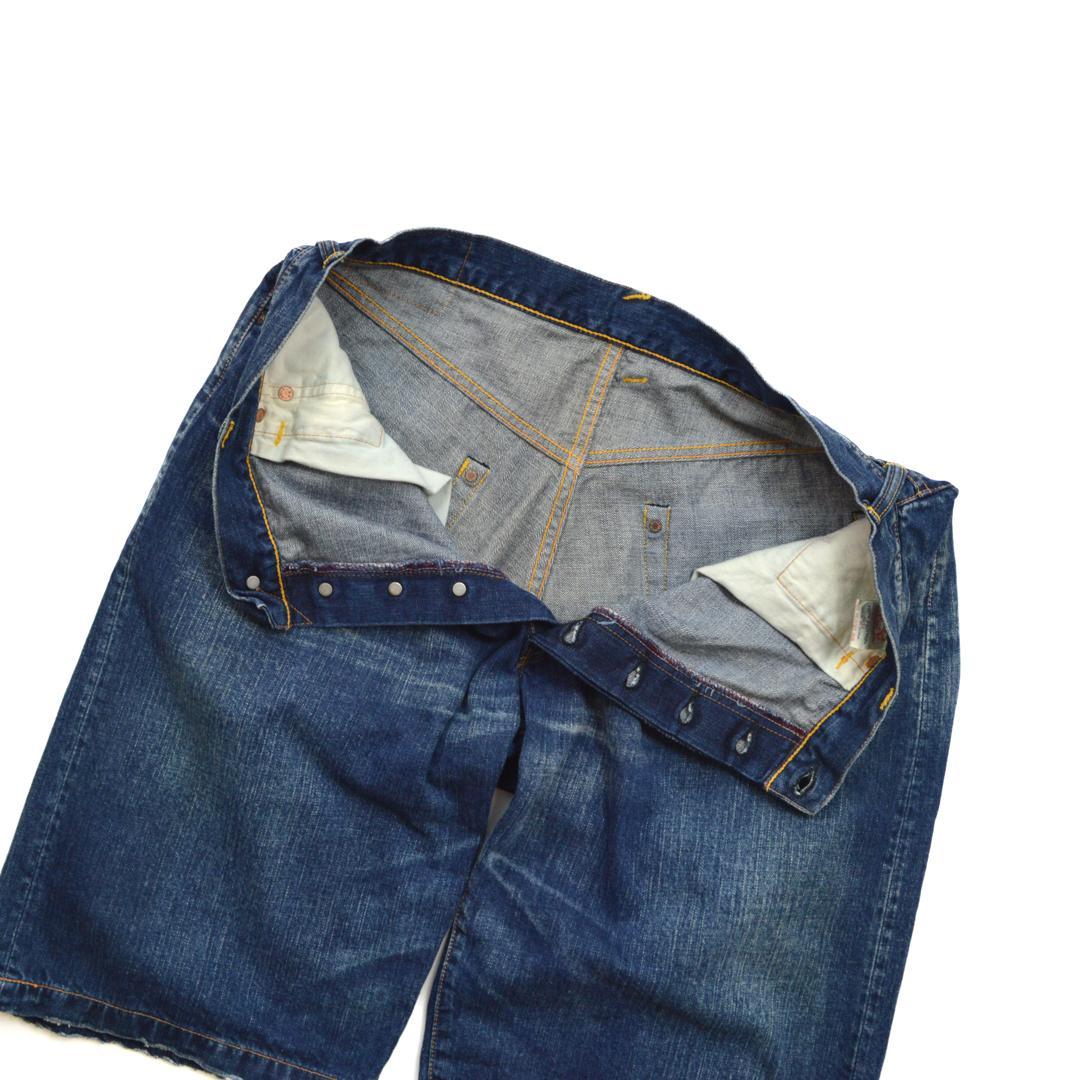 EVISUエヴィス 2001ヴィンテージ カモメ デニムハーフパンツXL