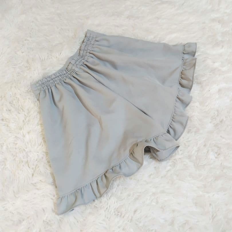 極美品　 NOEMIE　水色　ドレス　フリル　レース　M　ペチコート　ビジュー