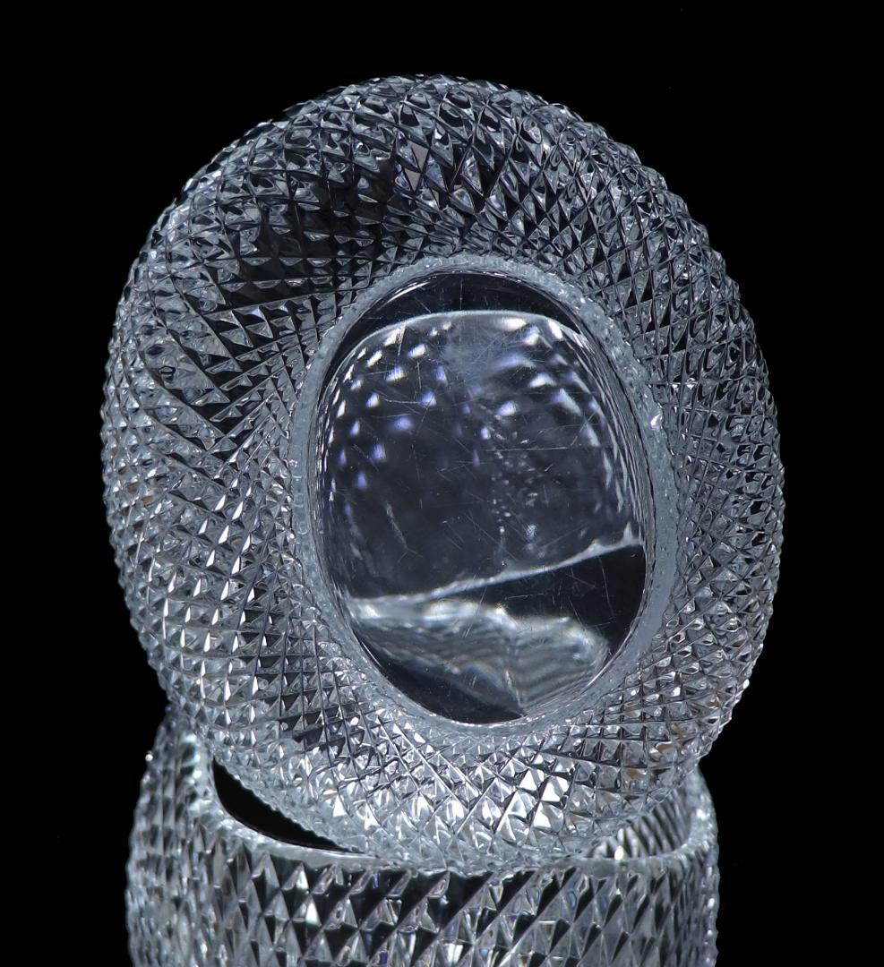 オールド・バカラ 稀少サイズ 特大 バスケット 1.6kg 20cm 菱形カット