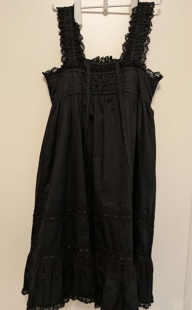 ベビードールジャンパースカート　黒黒　BABY