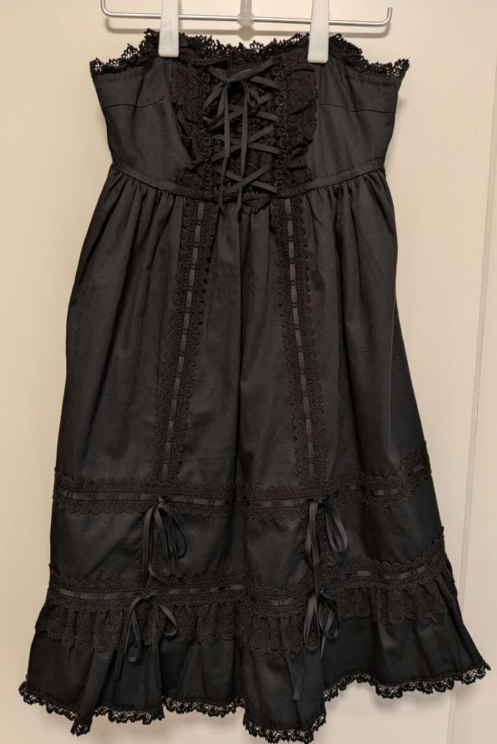 ベビードールジャンパースカート　黒黒　BABY