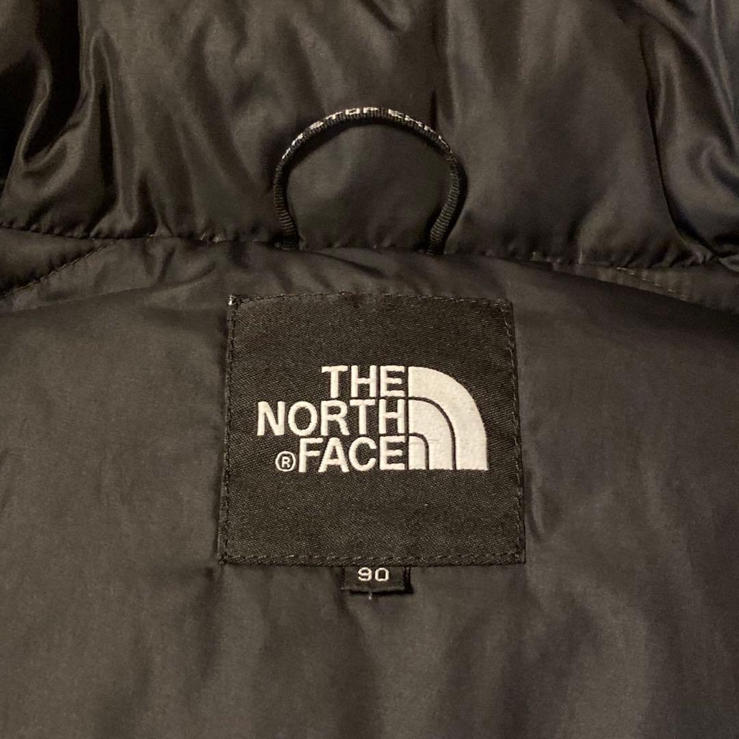 【ザ・ノースフェイス】ヌプシ　ダウンジャケット　700 S ネイビー　刺繍ロゴ