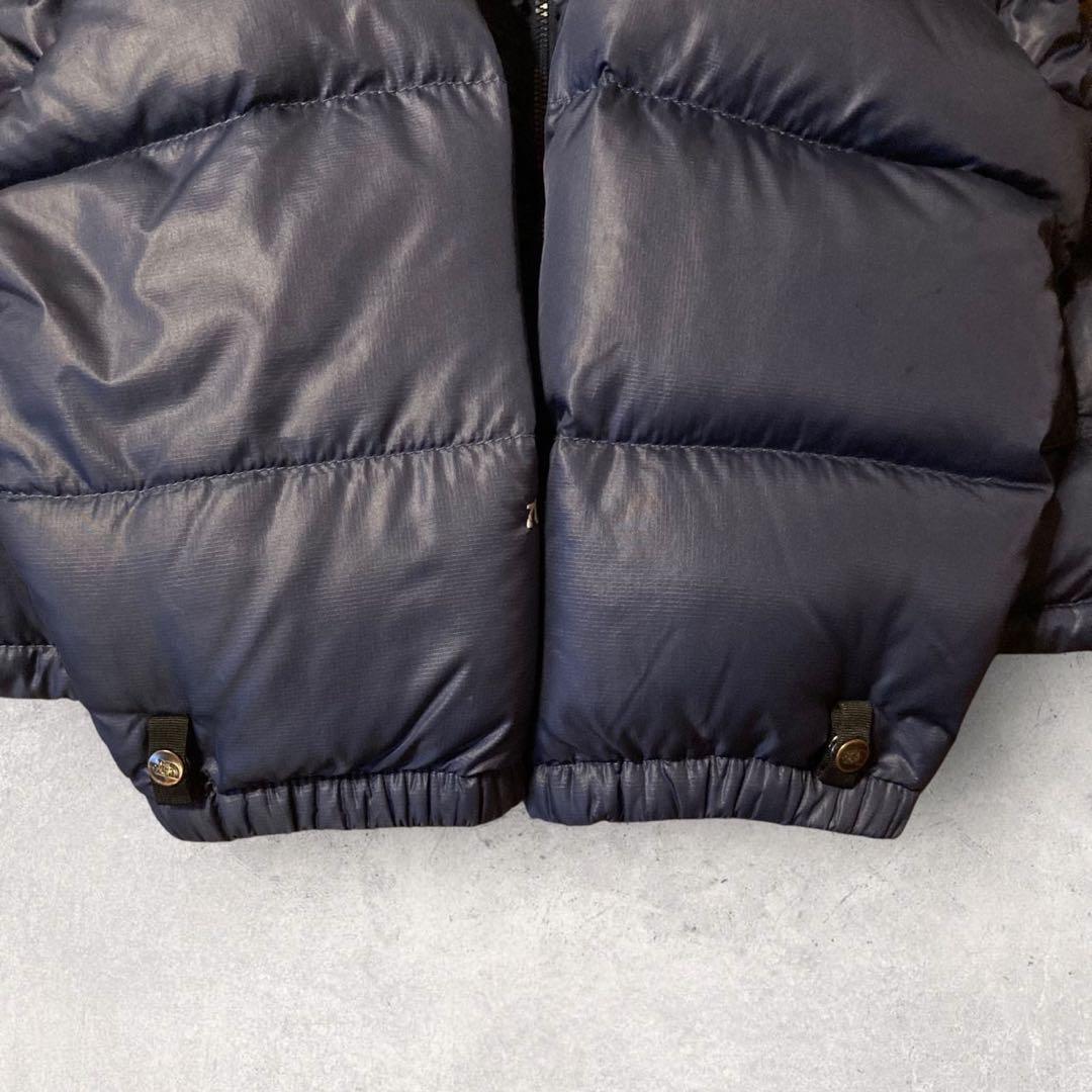 【ザ・ノースフェイス】ヌプシ　ダウンジャケット　700 S ネイビー　刺繍ロゴ