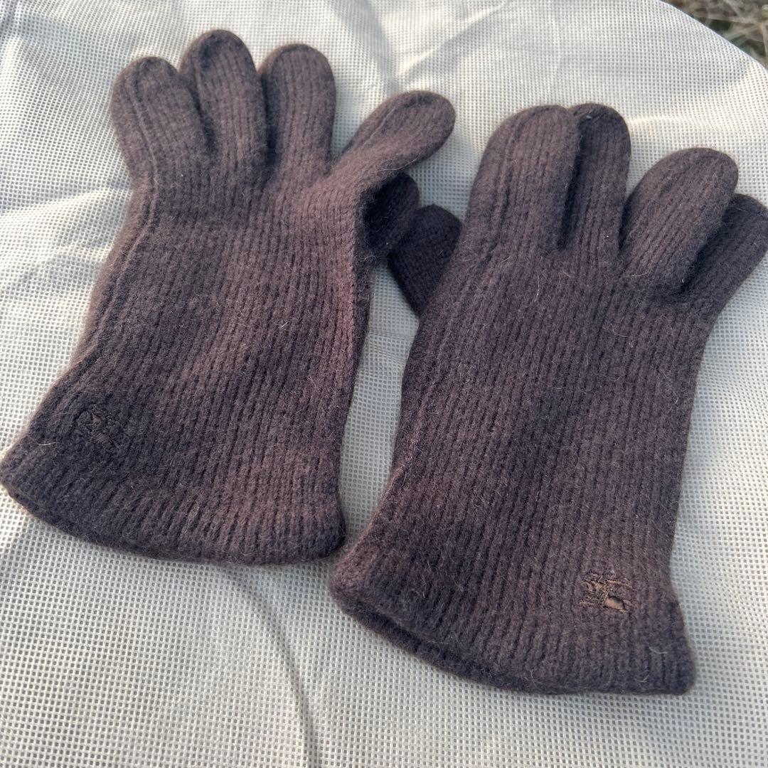 BURBERRY ブラウン系 手袋 カシミヤ ML メンズ - メルカリ