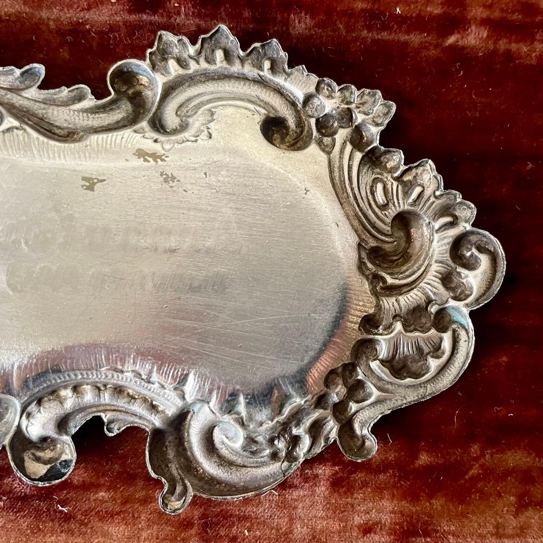 ベルハート　純銀製ビジュティエのシルバートレイ　シルバーヴィドポッシュ